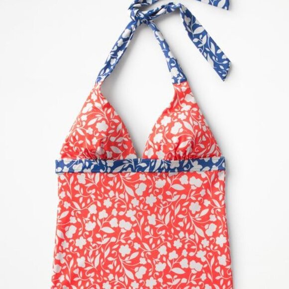 BODEN Positano Tankini Swim Top Halter Swimsuit 6 Floral Vine Print S0003 Women - Picture 9 of 9